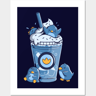 Penguin Iced Coffee by Tobe Fonseca Posters and Art